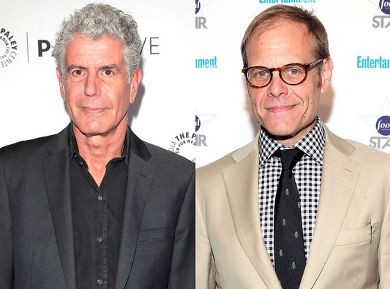 Alton Brown, Anthony Bourdain Alton Brown, Anthony Bourdain